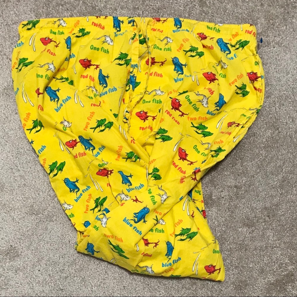 dr seuss drawstring PJ pants